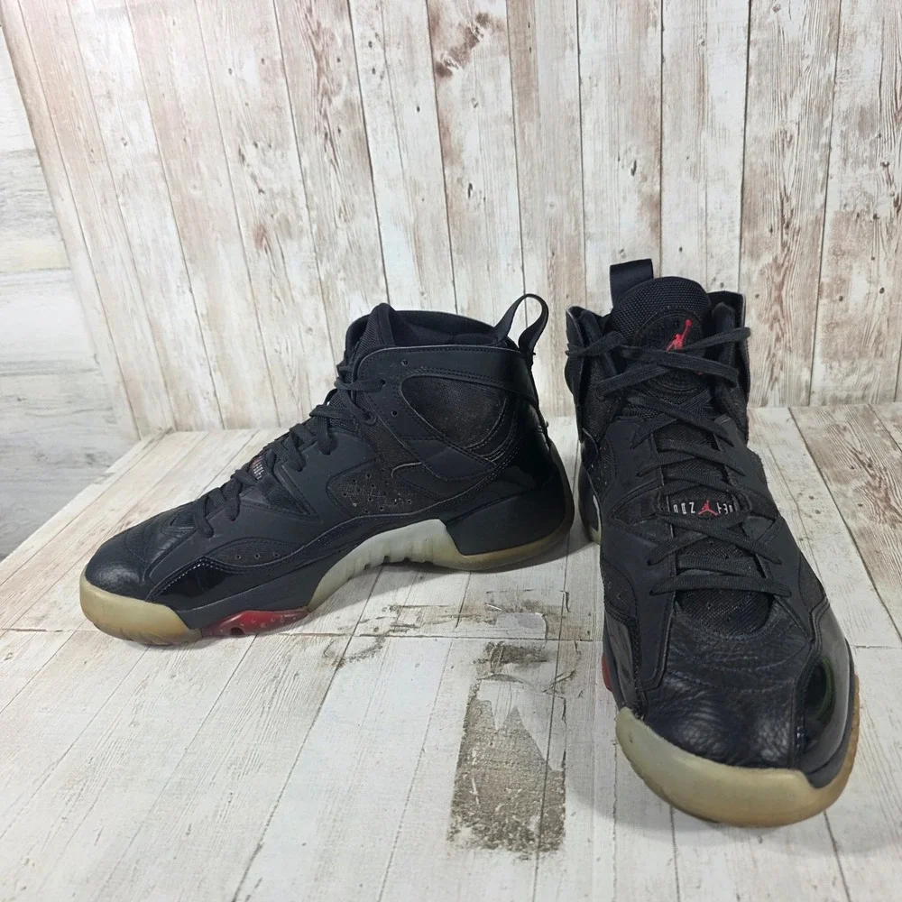 Jordan Two Trey Black True Red Mens Basketball Shoes DO1925-003 Size 11.5